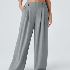 HALARA Gray Wide-Leg Women's Pants